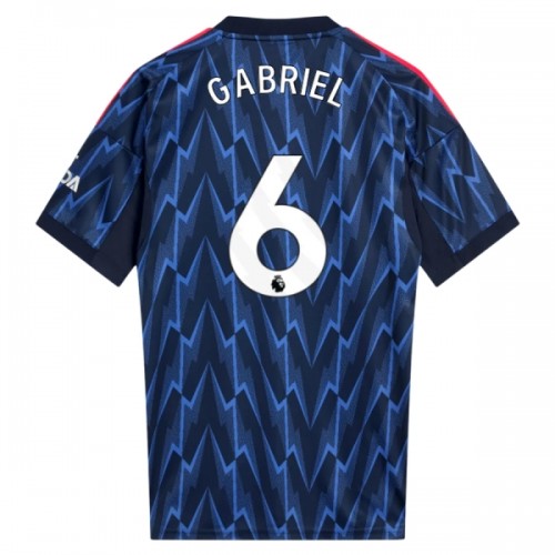 Camiseta Arsenal Gabriel 6 Segunda 2025-26 Camiseta Arsenal Gabriel 6 Segunda 2025-26